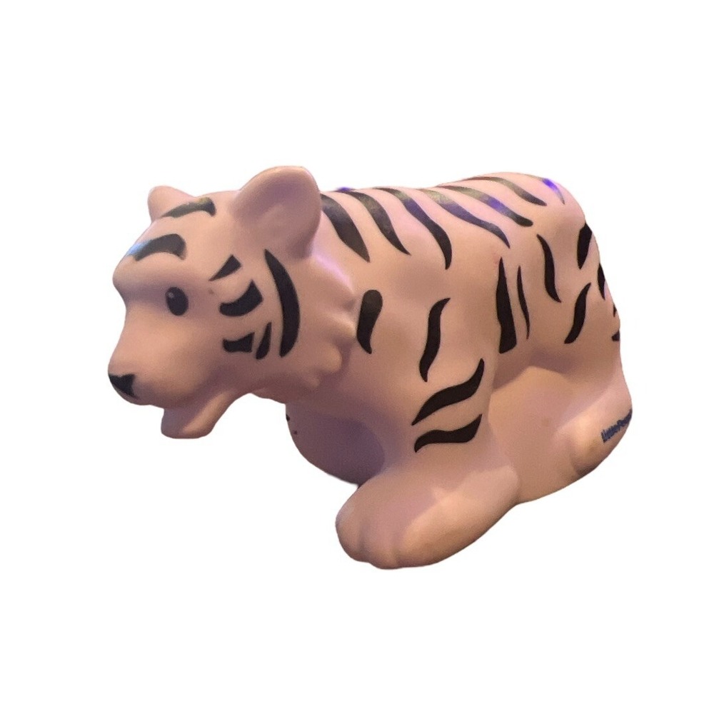 Little People ZOO TALKERS Animal White Tiger Pets 2011 Toy Figure Noah's Ark‎